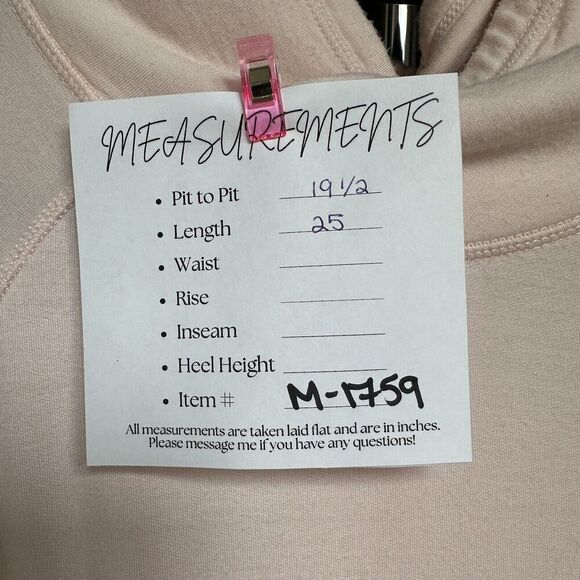 2/$30 Yogalicious Pullover Sweatshirt Size L Pink Stretch Funnel Neck Lounge - Picture 3 of 10